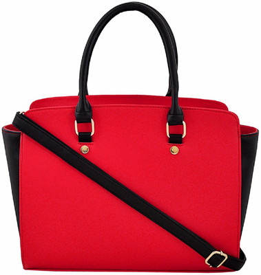 

Stylinc Hand-held Bag(Red, Black), Black;red