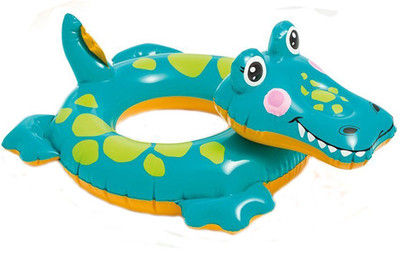

Speoma Swimming Pool Crocodile Ring Tube for Kids Inflatable Pool Accessory(Multicolor)