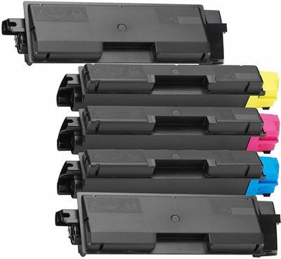 Printwell TK-582 Toner Multi Color Ink Toner(Black, Magenta, Yellow, Cyan)