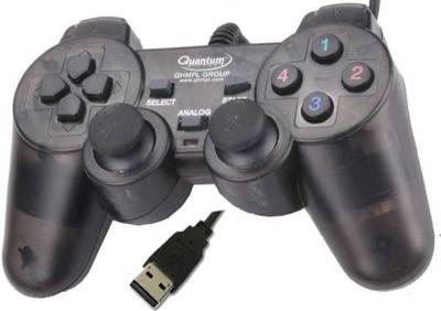 QHMPL QHM7468-2V USB GAMEPAD (BLACK) Enjoy long, comfortable play sessions; thanks to smooth curves and grips.  Joystick