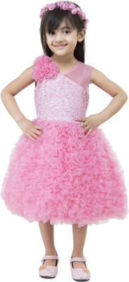 

Samsara Couture Girls Maxi/Full Length Party Dress(Pink, Sleeveless