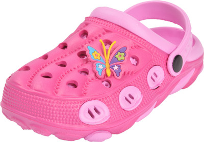 

Yellow Bee Girls Sling Back Clogs(Pink