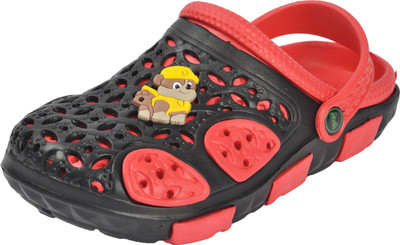 

Yellow Bee Boys Sling Back Clogs(Red
