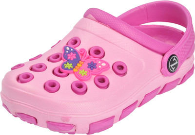 Yellow Bee Boys Sling Back Clogs(Pink, Dark pink