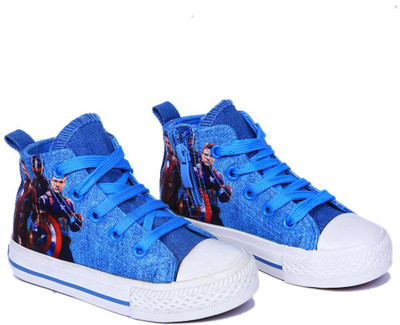 

FEETWELL Boys & Girls Lace Sneakers(Blue, Skyblue