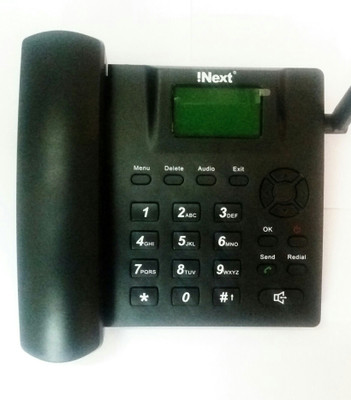 

Inext GSM Fixed Wireless Phone i(-series (9000) Corded Landline Phone(Black)
