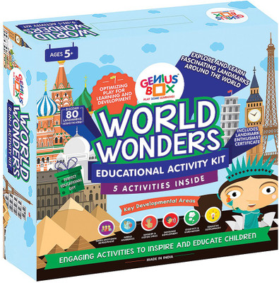 

Genius Box Learning and Educational Toys for Children: World Wonders Activity Kit / Educational Kit / Learning Toy / STEM(Multicolor)