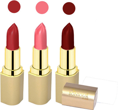Bonjour Paris Creamy matte lipstick 17-06B10(pink, maroon, dark red, 12 g)