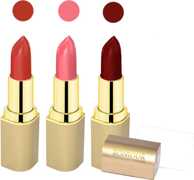 

Bonjour Paris Creamy matte lipstick 17-06B18(pink, maroon, mauve, 12 g)