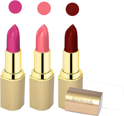 

Bonjour Paris Creamy matte lipstick 17-06B5(pink, maroon, plum, 12 g)