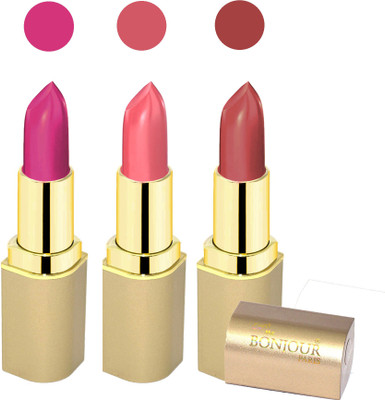 

Bonjour Paris Creamy matte lipstick 17-06A6(mauve, pink, plum, 12 g)