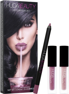 

Huda Beauty lip contour set trophy wife &muse(trophy wife,muse)
