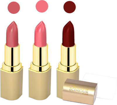 

Bonjour Paris Creamy matte lipstick 17-06B4(pink, maroon, nude, 12 g)