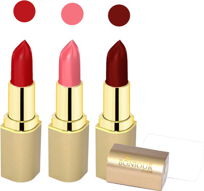 

Bonjour Paris Creamy matte lipstick 17-06B11(pink, maroon, dark red, 12 g)