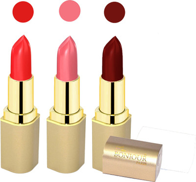 

Bonjour Paris Creamy matte lipstick 17-06B12(pink, maroon, red, 12 g)