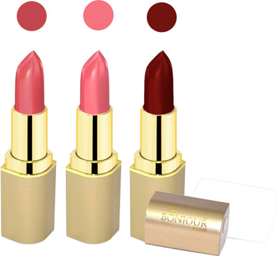

Bonjour Paris Creamy matte lipstick 17-06B13(pink, maroon, mauve, 12 g)