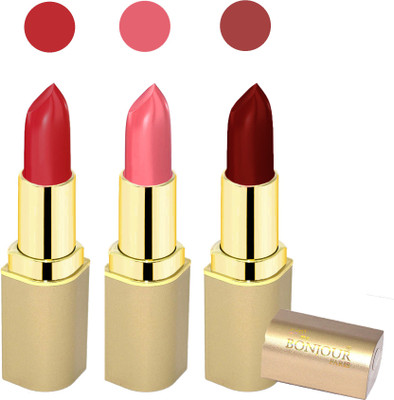 

Bonjour Paris Creamy matte lipstick 17-06B1(pink, maroon, red, 12 g)