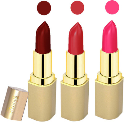 

Bonjour Paris Creamy matte lipstick 17-06C15(maroon, red, pink, 12 g)