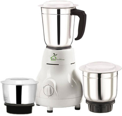 

Green Home Multi Mixer grinder Matka 3 Jars 450 W Mixer Grinder(White, 3 Jars)