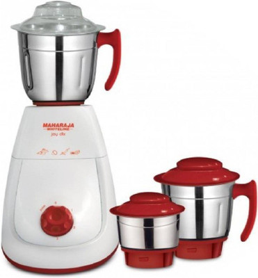 

Maharaja Whiteline Sku 4 750 W Juicer Mixer Grinder(White, 2 Jars)