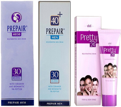 

PREPAIR MEN 40+ REGENERATING SKIN CREAM 50 ML+4050 REGENERATING SKIN CREAM 50 ML+REJUVENATING FACE CREAM(50 ml)
