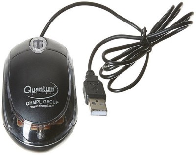 QHMPL Quantum USB Wired Optical Mouse(USB 2.0, Silver, Black)