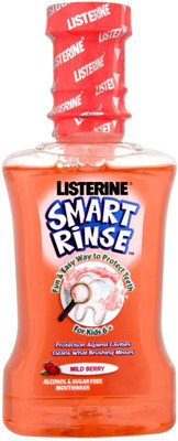 

Listerine Smart Rinse for Kids, Mild Berry - 250ml - Mild Berry(250 ml)