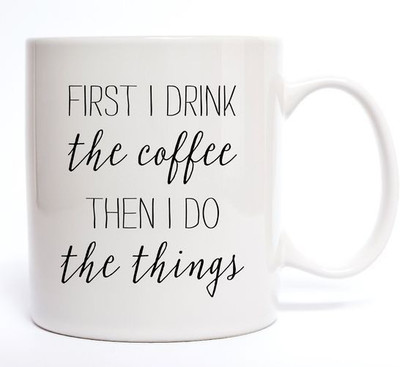

Stonic Drink_Coffee Ceramic Mug(350 ml), White