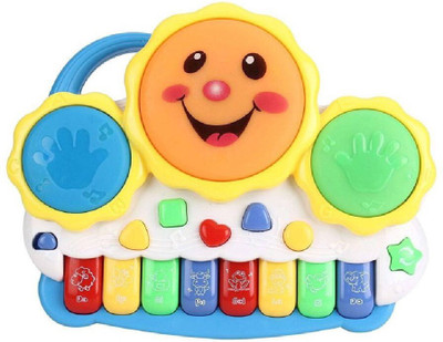 

Uttam Toys Drum Keyboard with Organ Lights and Animal Sound(Multicolor)