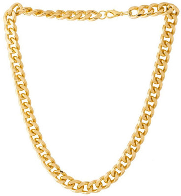 Onnet Onnet 1 Gram Gold Plated Thick Sehwag Chain For Men Gold-plated Plated Alloy Chain