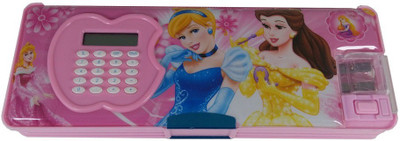 

Disney Cartoon design Princess Art Plastic Pencil Box(Set of 1, Pink)