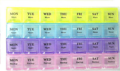 

Unique Cartz 28 Day Pill Box(Multicolor)