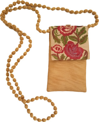 

INDIANHANDICRAFTHUB Embroidery Work Designed Rose Sling Pouch Pouch(Multicolor)