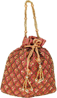 

Bagaholics Ethnic Silk Potli Batwa Potli(Multicolor)