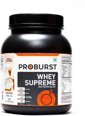 

PROBURST Whey Supreme Whey Protein(1 kg, Vanilla Ice cream)
