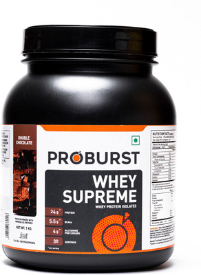 

PROBURST Whey Supreme Whey Protein(1 kg, Double Chocolate)