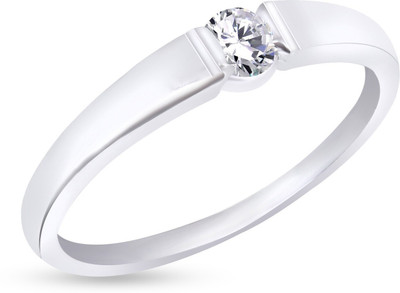 

Fasherati Metal Crystal Ring, Silver