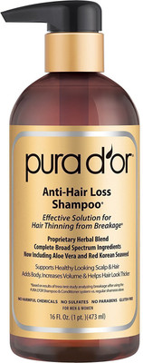 

Pura D'or USA ANTI HAIR LOSS SHAMPOO(473 ml)
