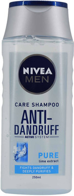 

Nivea Men Care Shampoo Anti-Dandruff, Pure Lime Extract - 250ml(250 ml)