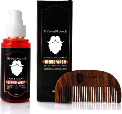 

UrbanMooch Beard Wash for Softer Beard with Shisham Comb(120 ml)