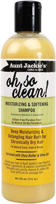 

Aunt Jackie's Curls & Coils Oh So Clean Moisturizing & Softening Shampoo, Sulfate-Free - 355ml (12oz)(355 ml)