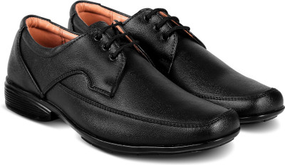 Action Synergy Men's ME4629 Black Formal Derby For Men(Black