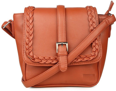 

ALNOONE STAR Women Evening/Party Tan Polyester Sling Bag