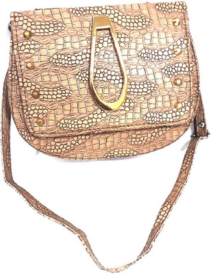 

DELMA Girls Casual, Formal Brown Leatherette Sling Bag