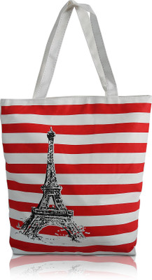 

Mstick Girls Casual Red Canvas Tote