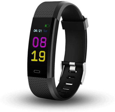

PROMISEDEALS P0S with colorful display fitness tracker Smart Band(Black Strap, Size : FREE)