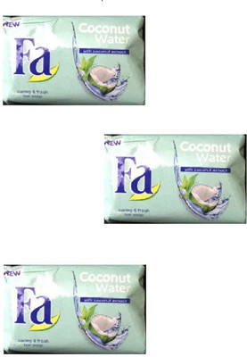 

Fa Coconut Water Caring & Fresh Bar Soap 175g (Set of 3)(175 g)