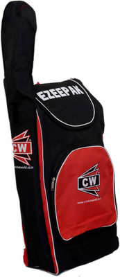 

CW Cricket World Ezeepak Cricket Shoulder Kit Bag Side Duffel Kit Zipper Best Durable Material Made Sports Zipper Cricket Kit With Back Strips to Carry on Shoulder in Black /Red Boys/Men/Adult/Senior Cricket Shoulder Side Kit Bag(Black, Kit Bag)