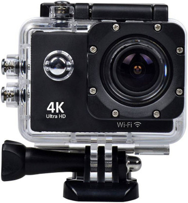 

Gentle E Kart 4K With Wifi & Waterproof Helmet 2 inch LCD Display Ultra-HD 12MP 170Â° Wide Angle Lens Full HD Sports and Action Camera(Multicolor, 16 MP), Black