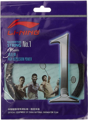 

Li-Ning No 1 Badminton String 0.65mm 0.6 Badminton String - 10 m(Black)